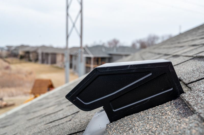 Attic Vent Components Installed